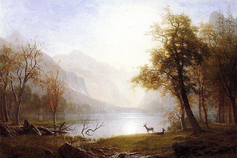 Valley_in_Kings_Canyon, in the Sierra Nevada, California, Albert Bierstadt
